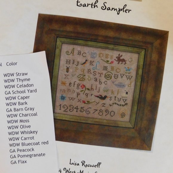 Brightneedle Key West Sampler cross stitch chart Duval Street pink house pattern - Picture 14 of 16